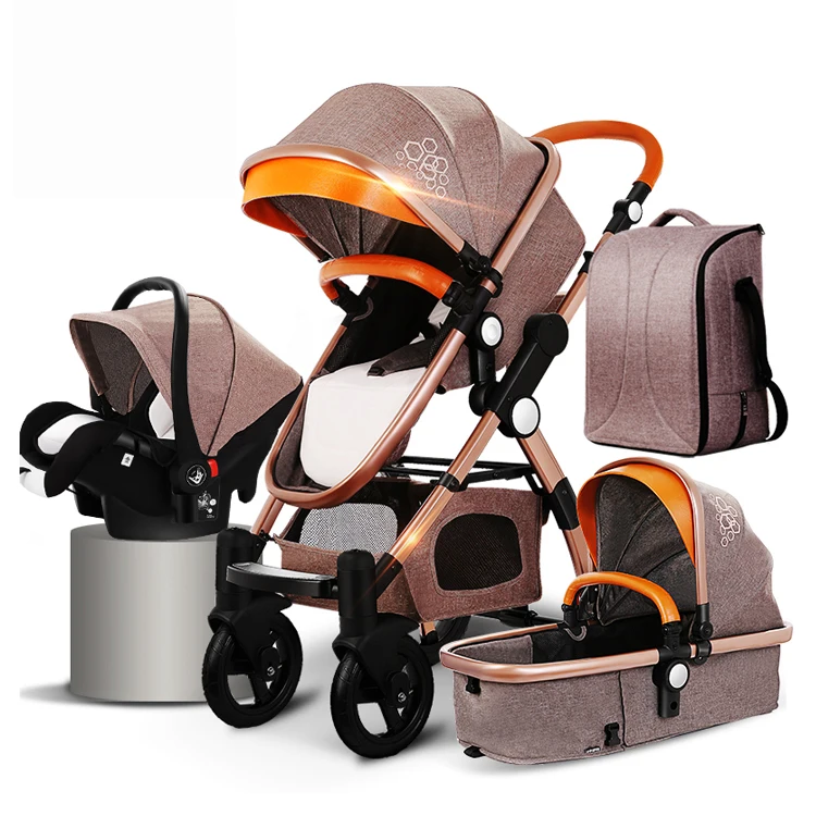 Baby duwkar poussette bebe 3 en 1 draag kinderwagen 3 in 1 luxury baby prams high landscape travel system baby stroller