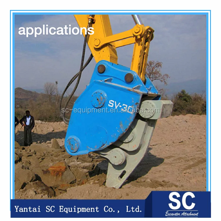 vibro rock ripper for rock breaking with LEDUC motor