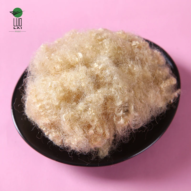 
15d polyester staple fiber recycled hollow filling material 
