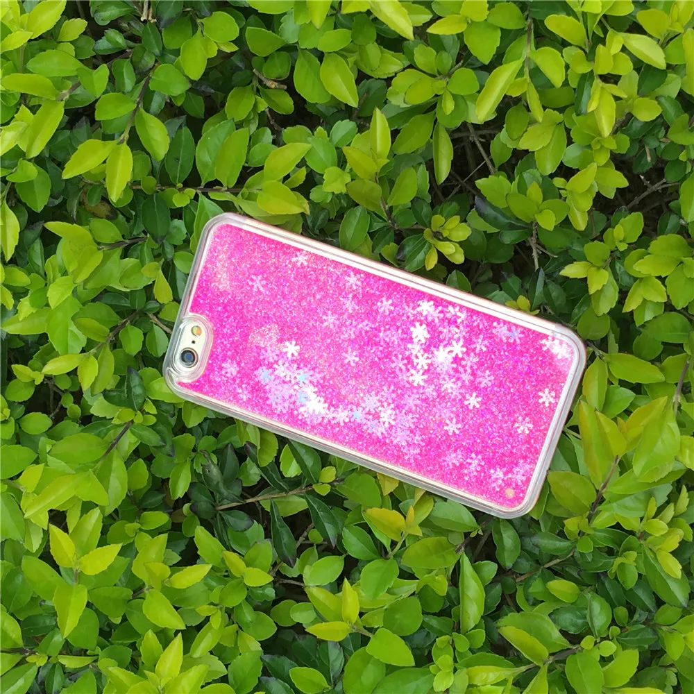 wholesale promotion glitter quicksand liquid snowing hard plastic cell phone cover case for iphone 11 pro max xs xr X 8 7 6 plus