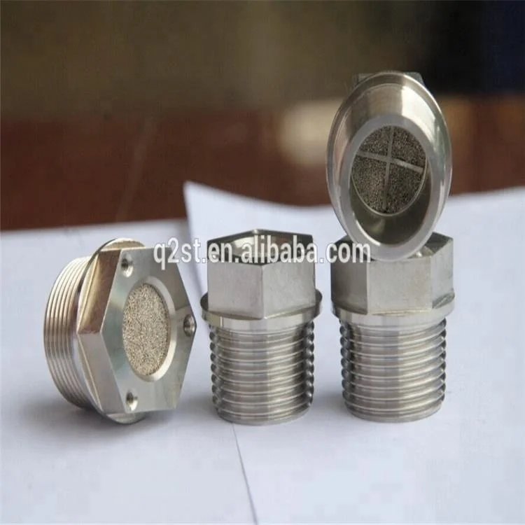 Stainless steel sintered temperature sensor alarm housing filter