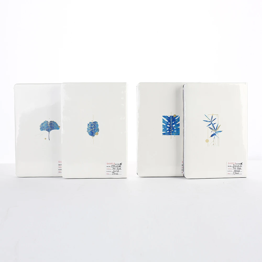 A5 notebook manufacturers custom cover material pu leather leaves diaries for kids