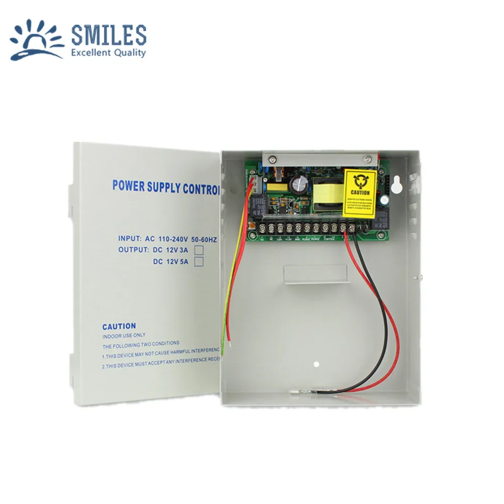 110-240V Power Supply Cabinet Support External Battery For Access Control System