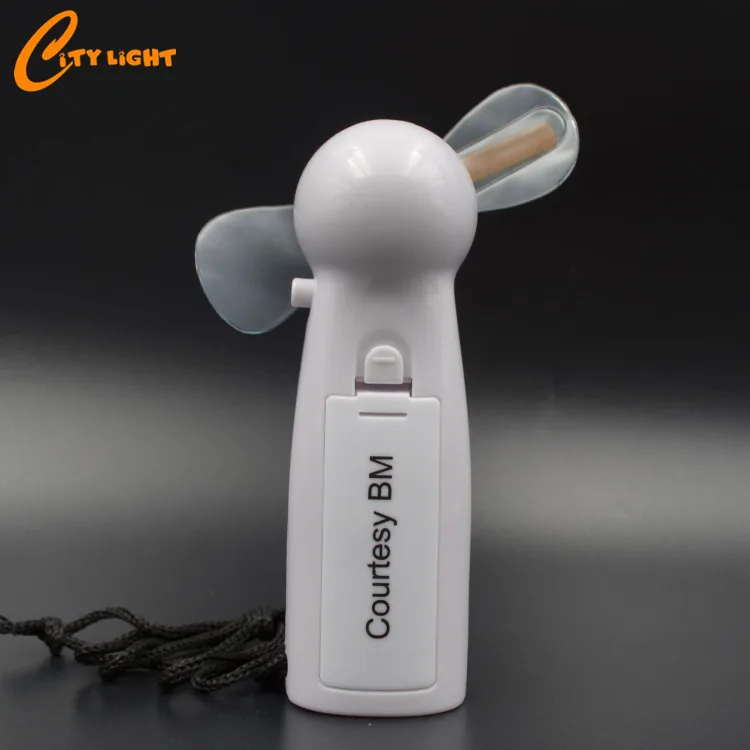 high quality factory price led flashing message plastic hand fan for Promotion Gift