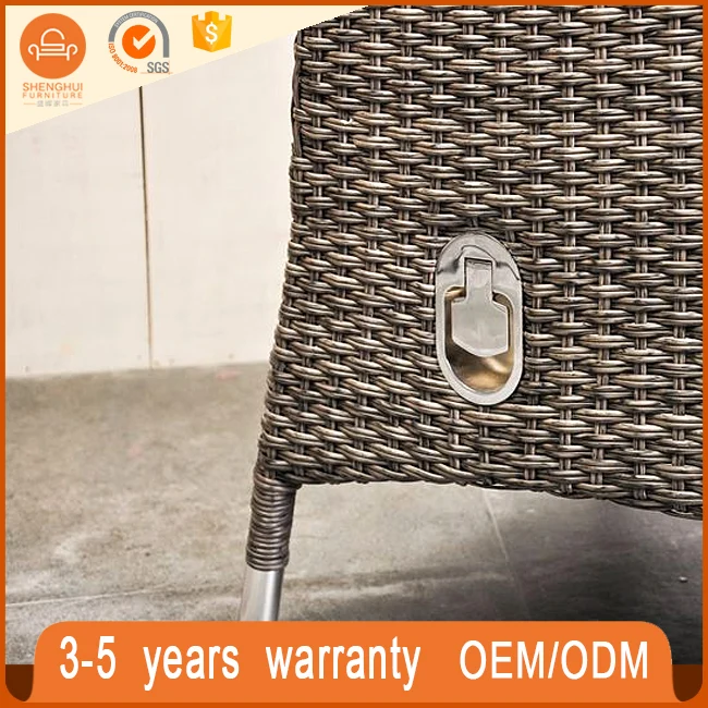 
New design garden high back single sofa chair rattan wicker with ottoman leisure chair 