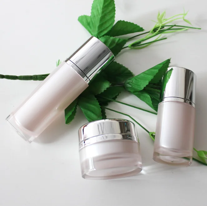 Acrylic Cosmetic Airless Dispenser Pump Bottle 50 ml For Eye Cream