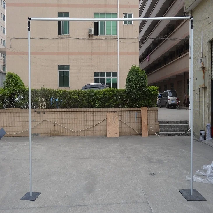 Прямая подставка, свадебная труба и драпировка с телескопической перекладиной и вертикальной