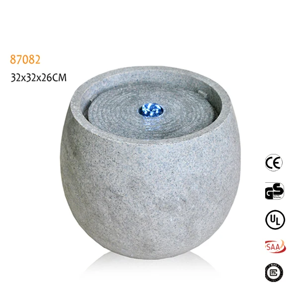 Polyresin indoor buddha fountain with ball