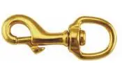 Solid Brass Oval Ring  bull snap Lobster Snap Clasp Hook