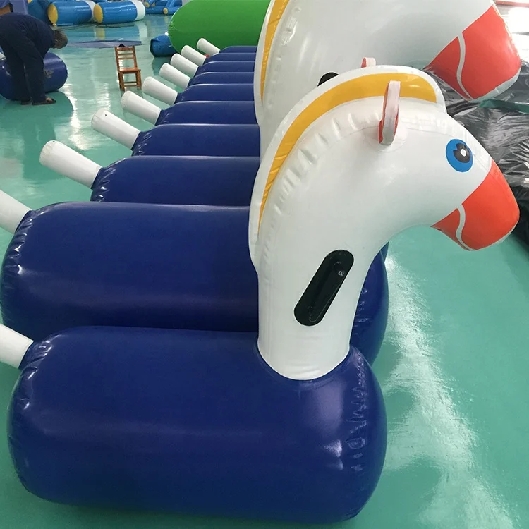 Hot Selling Inflatable pony Hop Racing  Derby Horses Race Inflatable Hopping Horse Toy for Adults