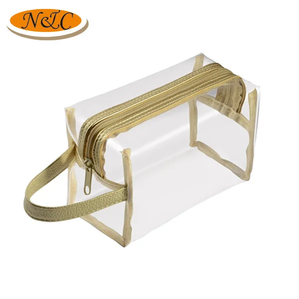 Amazon popular travel clear makeup organizer bag,transparent cosmetic bag