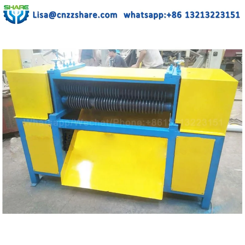 scrap radiator copper and aluminium recycling machine radiator separate stripping machine