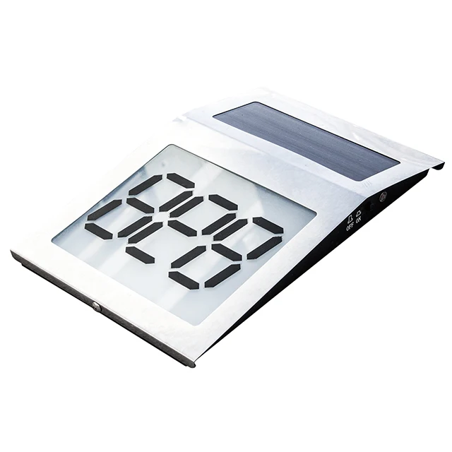 Stainless Steel Solar Wall Address House Plate Lights With Led Door Light Number