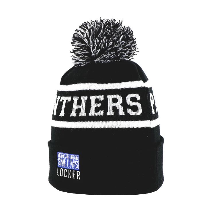 Embroidery Logo Classic Black Fashion Warm Custom Color Knitted Ski Beanies Cap Hat