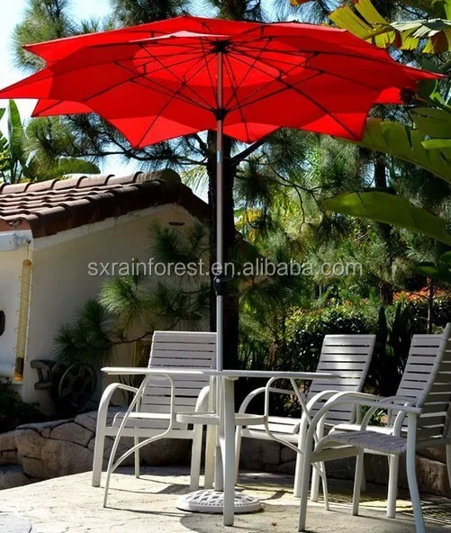 Outdoor creative flower shape double layers beach umbrella garden umbrella