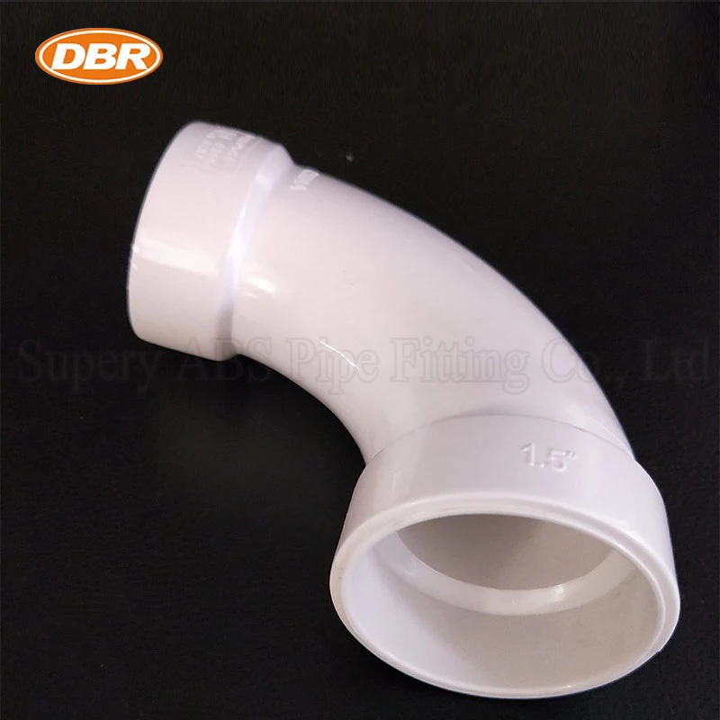 3 Inch Quality Bathroom Plumbing PVC Pipe Fittings 90 Degree Long Turn Elbow With ASTM Standard