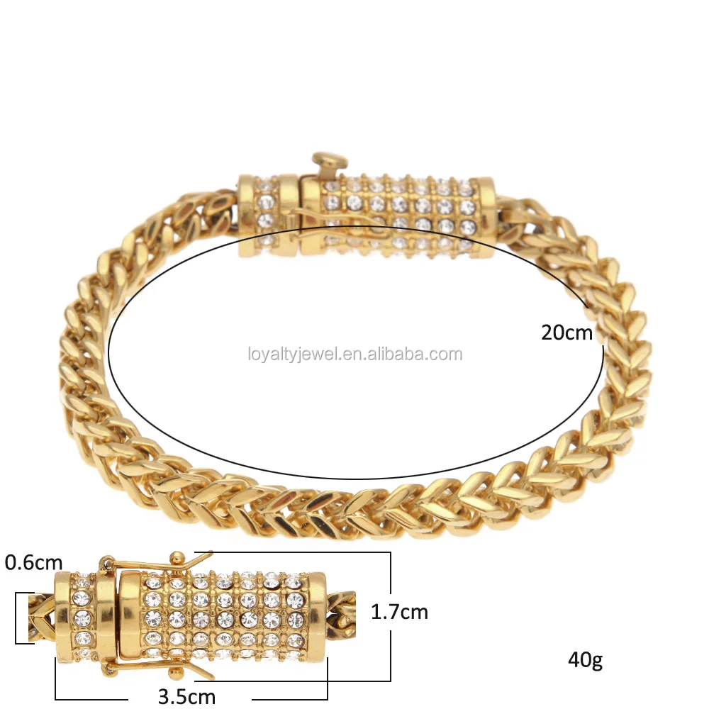 Hip Hop chain Franco Chain Necklace Dubai 14KGold plated Chain for Men