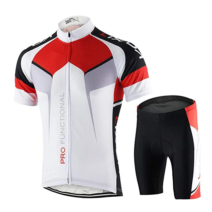 
White And Bib Short 5x Cycling Jersey Long Set 