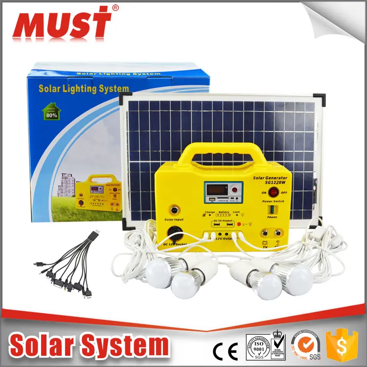 MUST HOT SALE home solar system mini Wholesale small solar generator use for portable home solar lighting system