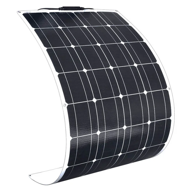 Solarparts 18V Waterproof Adhesive Thin Film 100W ETFE Flexible Solar Panel China Monocrystalline Cell for Car RV boat