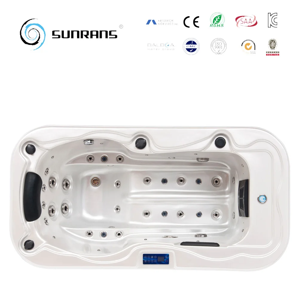 Hot Sale CE Approved Solid Surface Bathtubs One Person Hot Tub Hydromassage Bath Spa With Balboa Control System