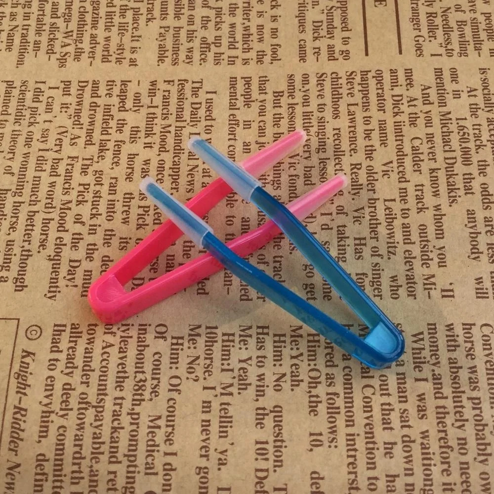 Пинцет для контактных линз 6 см с силиконовым наконечником