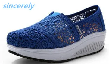 
dropshipping OEM outdoor casual breathable slip on rocking women shoes 