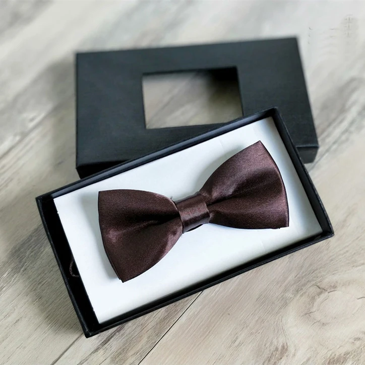 Оптовая торговля Чистый цвет галстук-бабочка для детей с подарочной коробкой уникальный глазури шелк дизайн 29 цвет галстук-бабочка Повседневная ustage