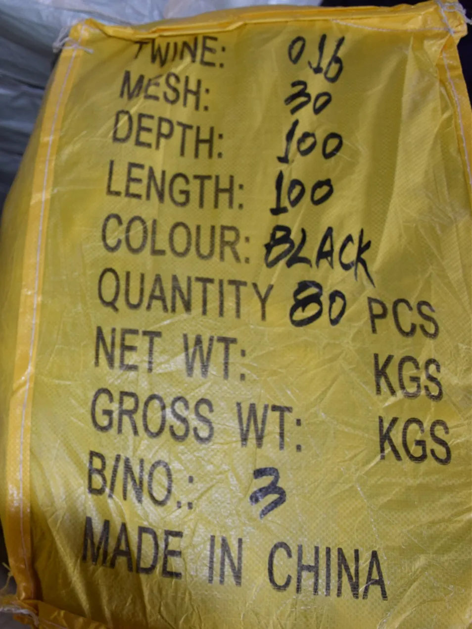 Chaohu High Strength Thailand Quality Fishing Net
