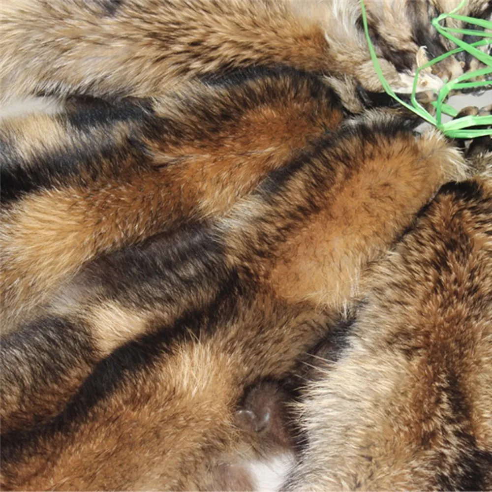  100% натуральный мех енота фабрика по оптовой цене для одежды