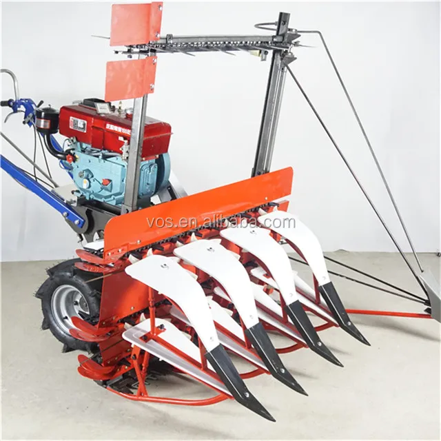 Mini reaper harvester machine, grass reaper binder bundling machine,tractor drive corn reed reaper cutter
