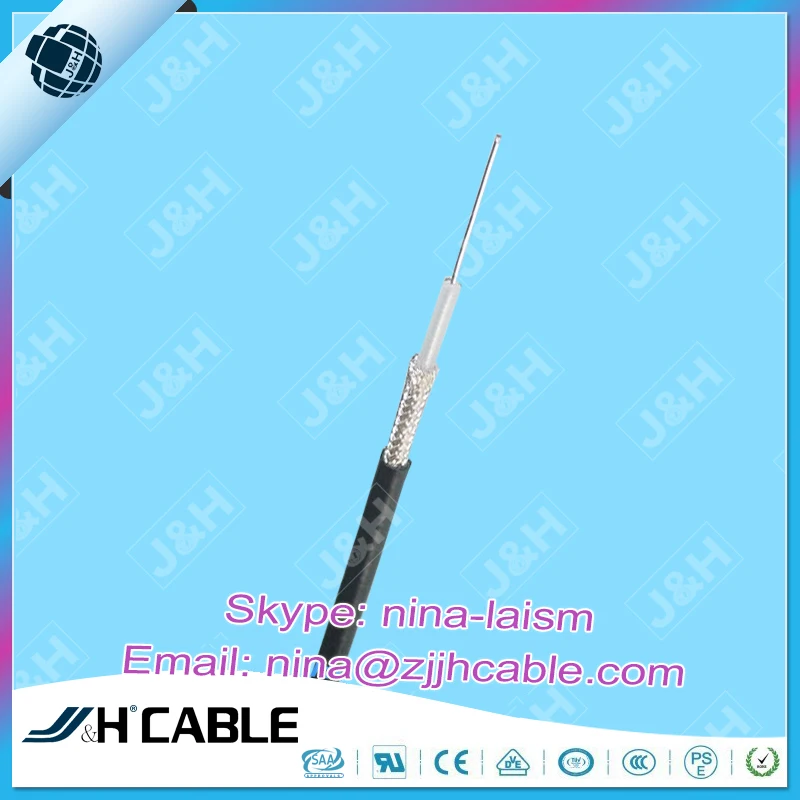 SFF-50-1 RG178 Серебро медный проводник изоляция PTFE FEP оболочка коаксиальный кабель