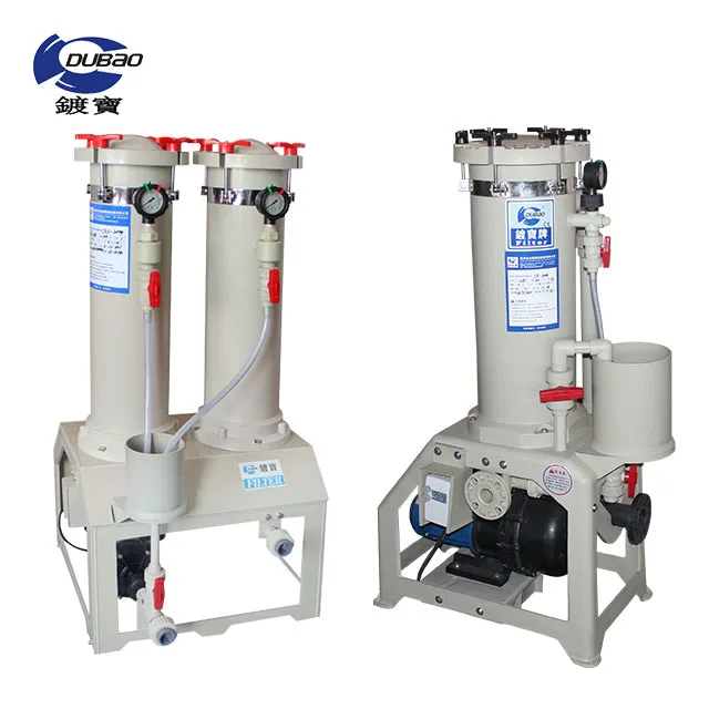 Dubao brand industrial waste water filter system with optional heavy capacity pump