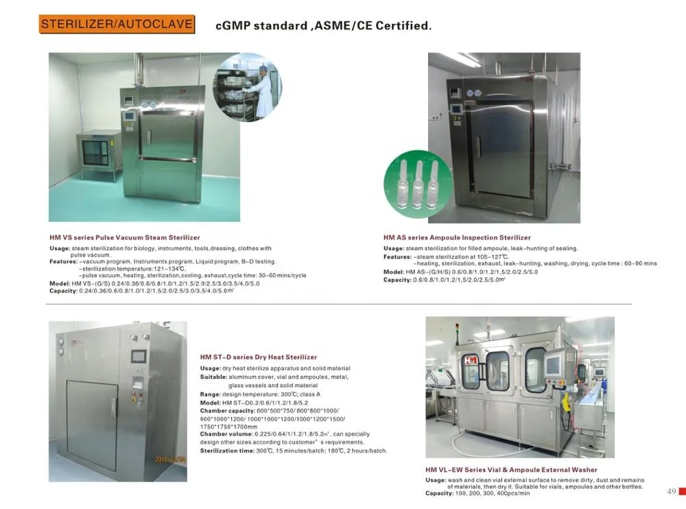 Стерилизатор для осмотра ампул одобренный CE GMP/стандарт ЕС cGMP