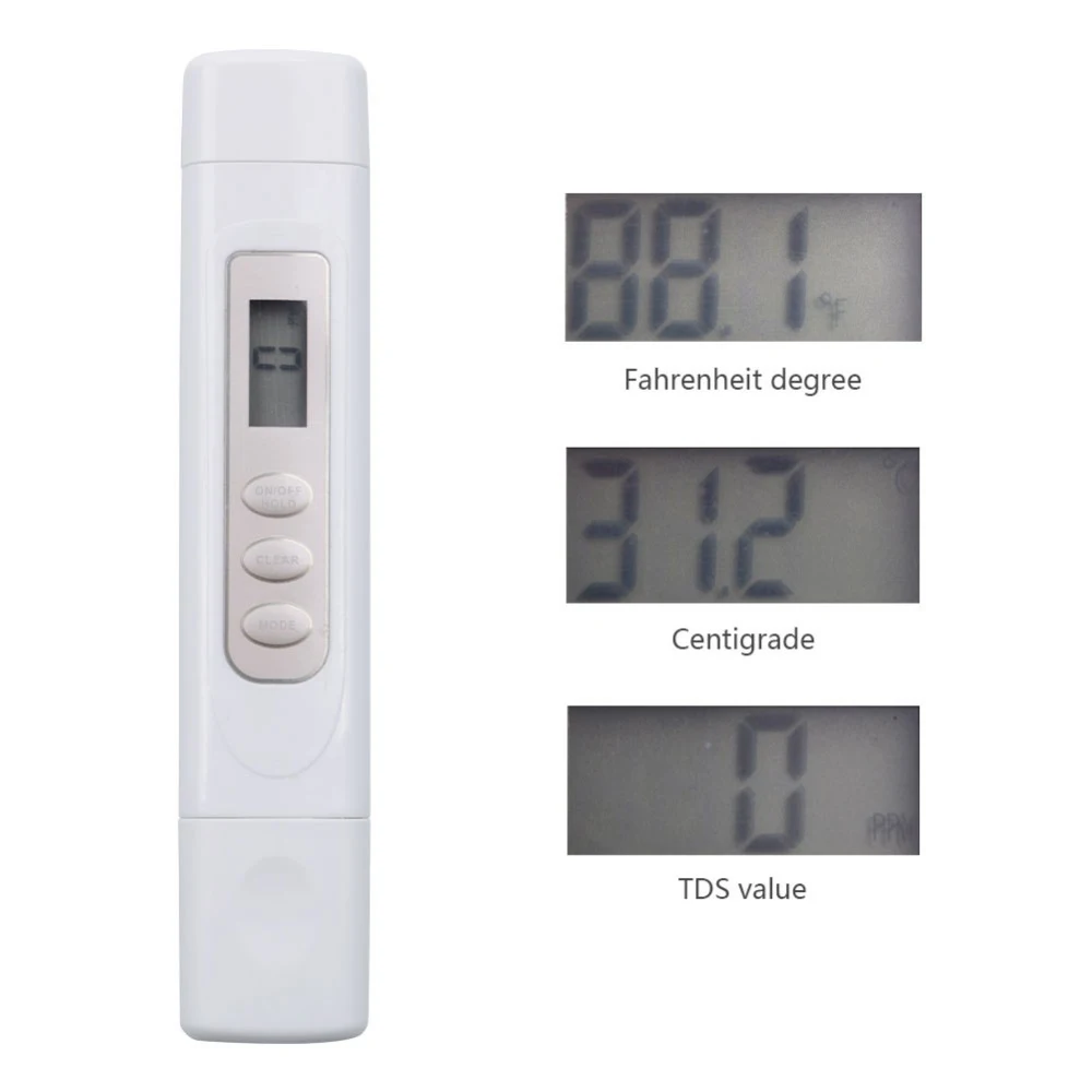 Water Quality Test Meter Pancellent TDS PH 2 in 1 Kit 0-9990 PPM Measurement Range 1 PPM Resolution 2% Readout Accuracy TDS05
