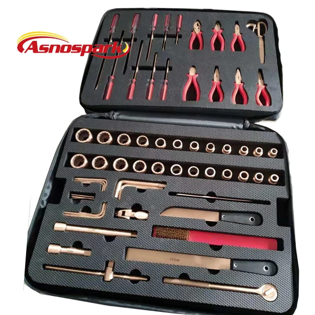 Non sparking beryllium copper alloy 85pcs tools wrench set