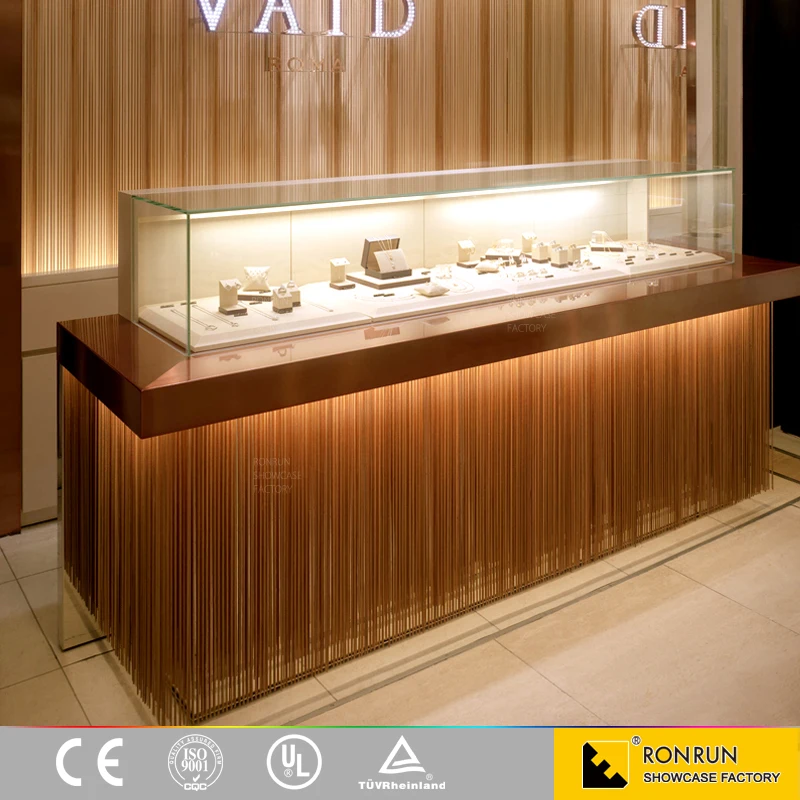 Modern style jewellery showroom furniture / jewellery showroom interior design