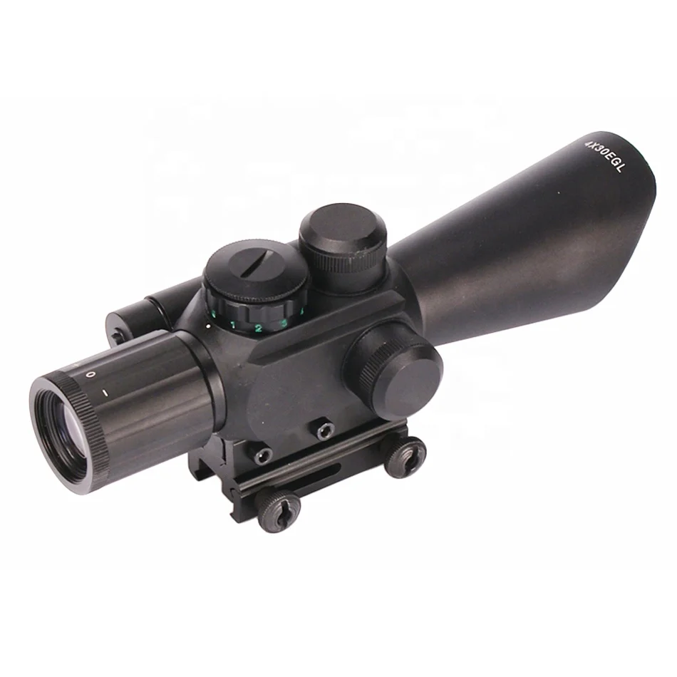 M7 4X30  reticle   scope with red laser for hunting