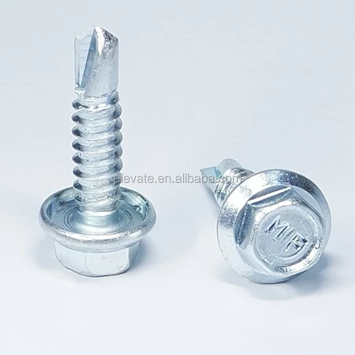 Hex Washer Head BSD Thread Bonded Washer Self Drilling Roofing Screw