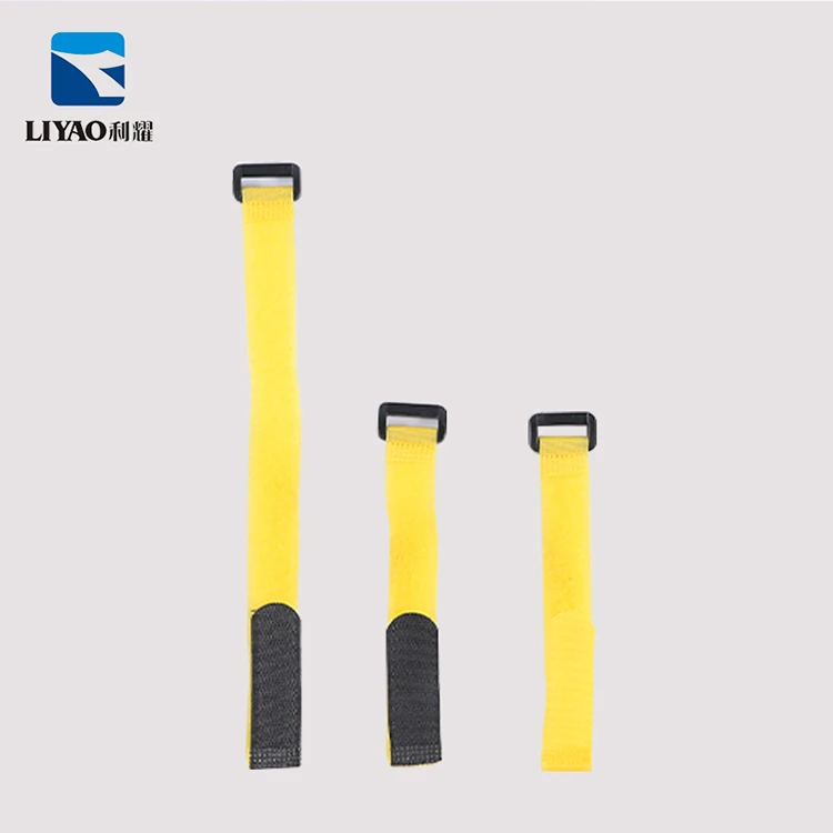 Customized Hook and Loop Cable Ties Flexible Reusable Soft Nylon Printed  Strap With Buckle Color or LOGO Customization Quality