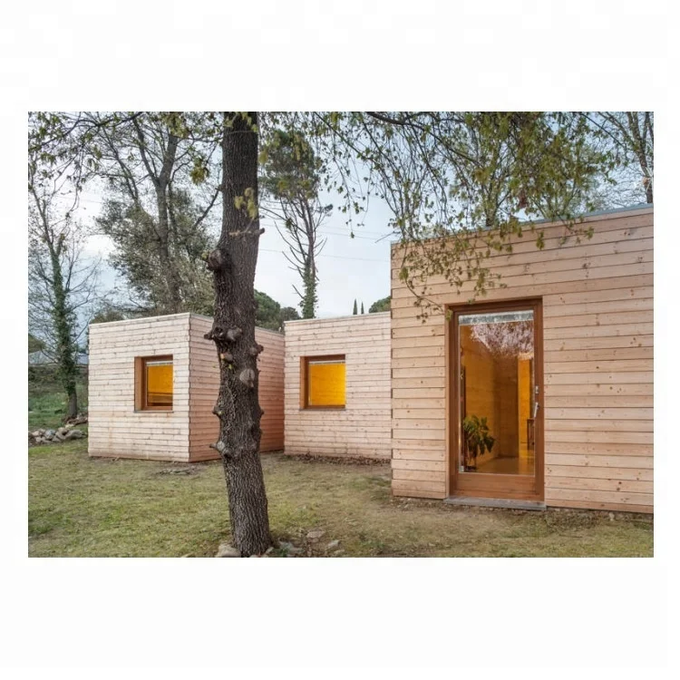 Hysun 20ft Wooden container house WPC Cladding living for home resort