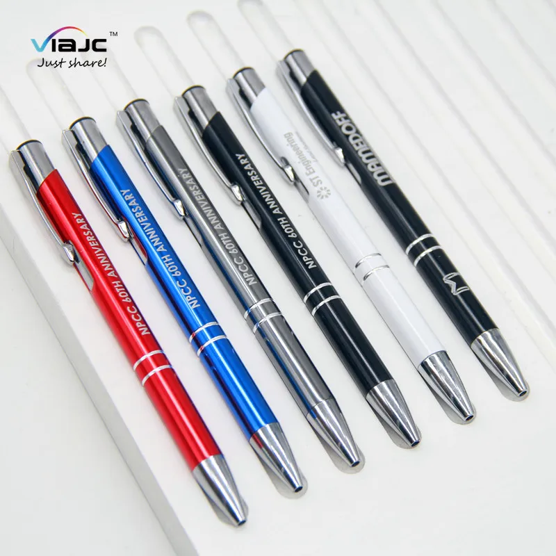 3d laser engraving logo fast dispatch aluminium metal ball pen high quality printable
