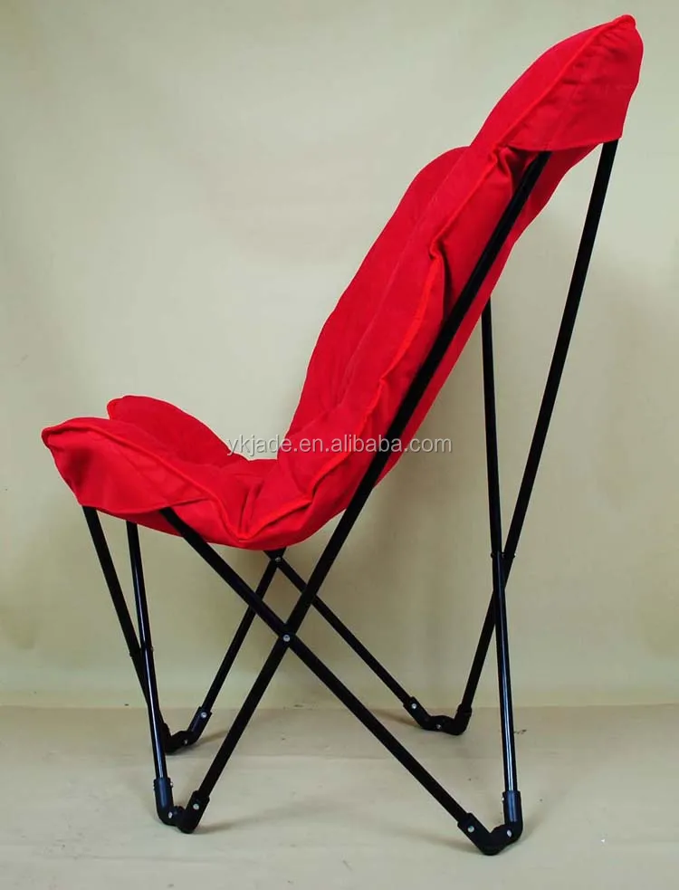 online wholesale shop red double padded with soft filled cotton butterfly chair