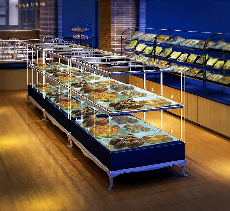 Customized Donut Display Stand Cabinet Retail Donut Store Interior Layout Decoration Donut Shop