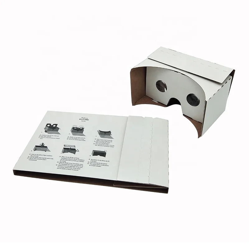 flat packing 3D VR cardboard viewer 3D glasses