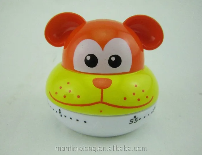 Kitchen Timers Cute 4 Animal Shapes to Choose Cooking Timer Cartoon Mini 55 Minutes Mechanical Timer Alarm Clock