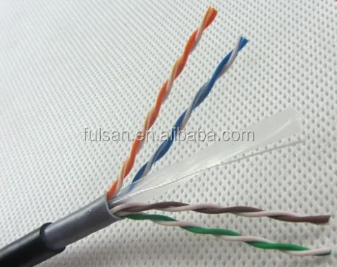 CE ROHS ISO certificated Factory Price 24awg utp cat5e cable 4 pair