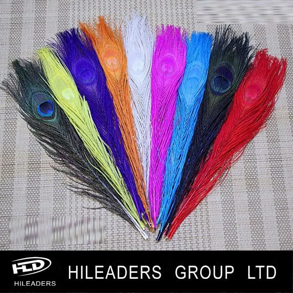 Dyed Peacock Feather for Party Decoration
