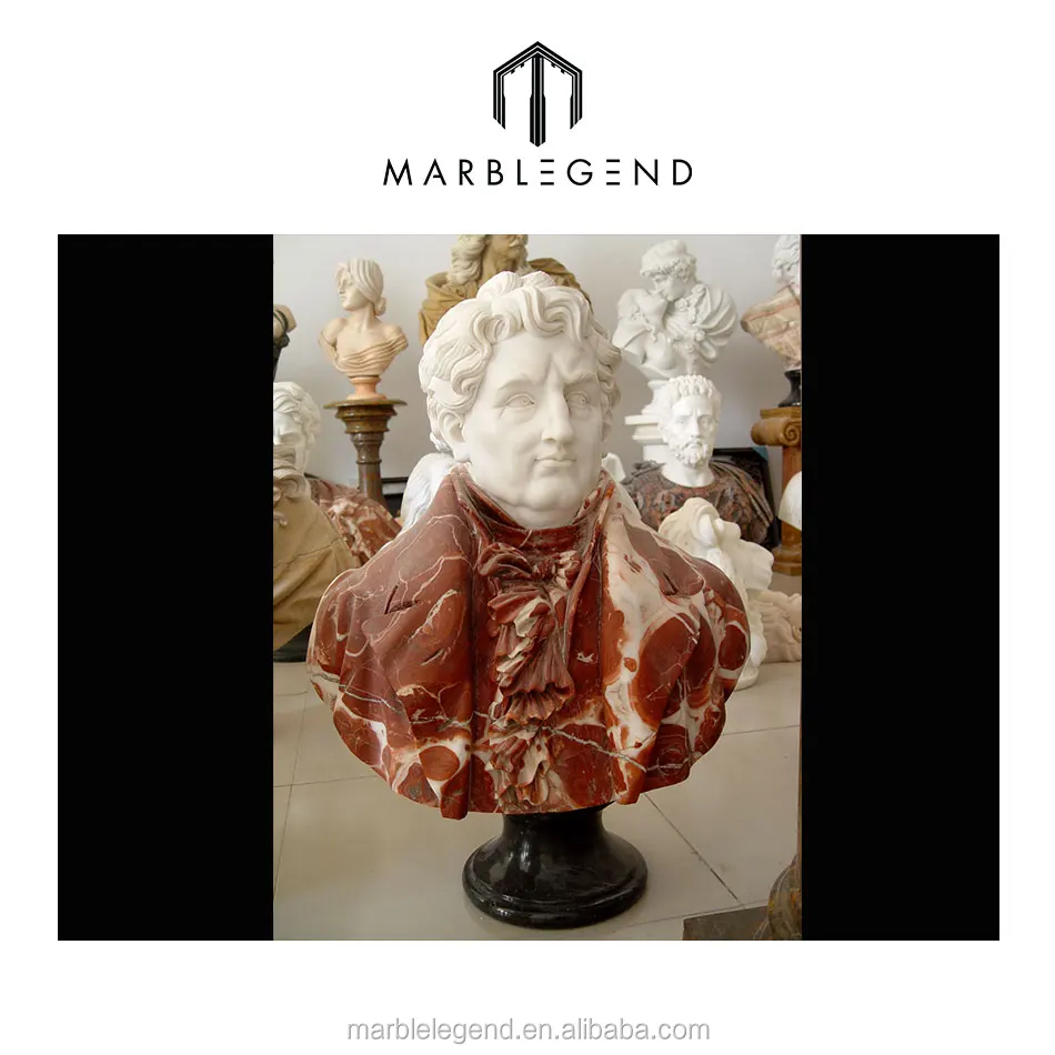 Famous ancient man natural marble bust sculpture