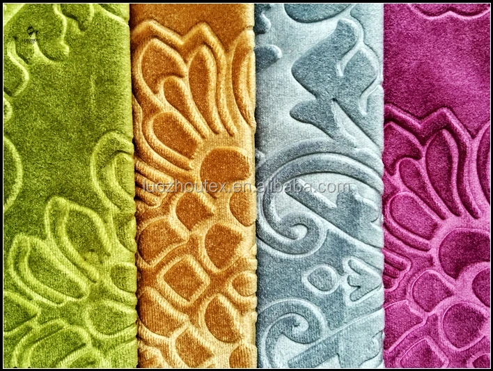  Бархатная ткань с 3D тиснением